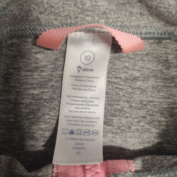 Ivivva by Lululemon Girls 10 Jacket pink gray - Picture 2 of 4